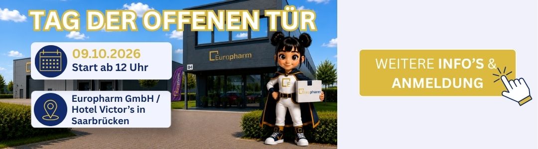 Tag der offenen Tür 2026 bei Europharm – Weitere Infos & Anmeldung Tag der offenen Tür 2026 bei Europharm – Weitere Infos & Anmeldung
